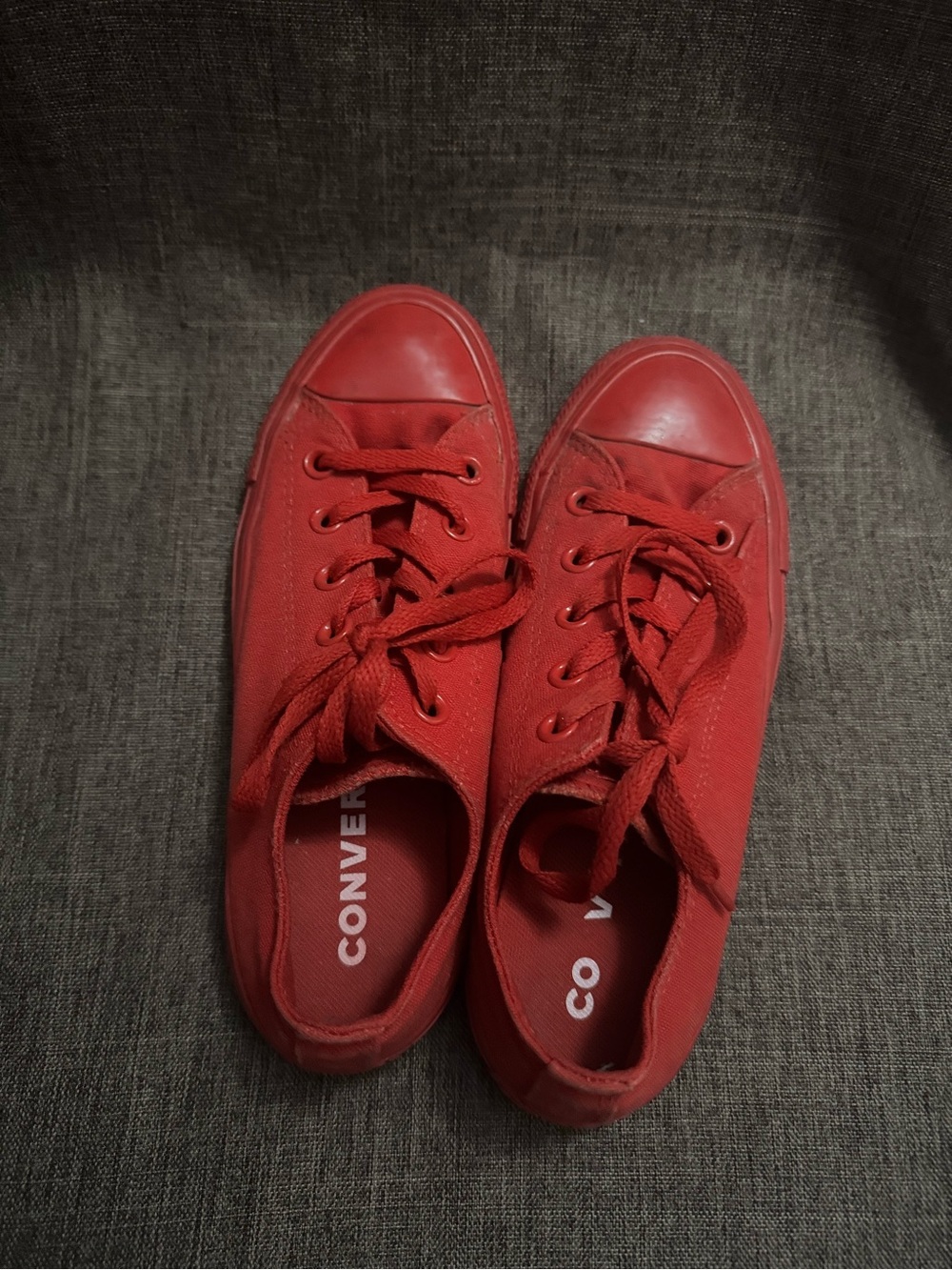 Converse Chuck Taylor Low Top Monochrome Red All Star Size Men's4 Women's 6